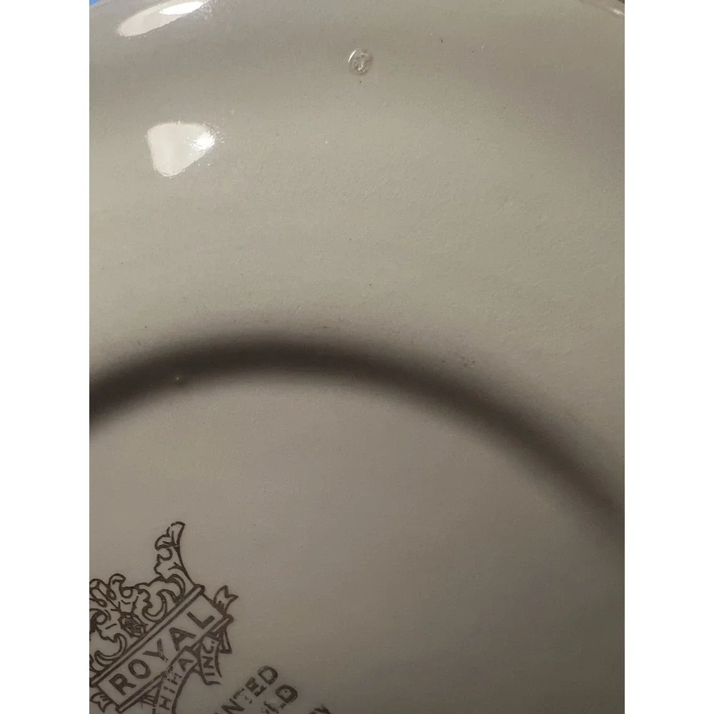 Vtg Royal China‎ 22K Lily Of The Valley Bread & Butter Plates Scalloped Set of 4